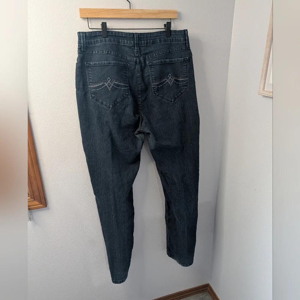 NYDJ Women's Dark‎ Wash Straight Leg Jeans, Size 16